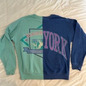Wild Fable Oversized Two-Tone Crewneck Pullover Women Size S